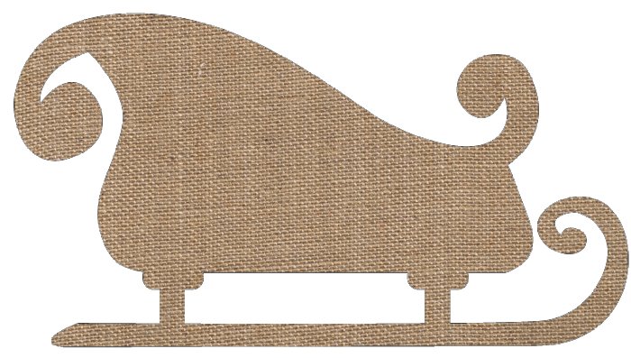 Санки трафарет