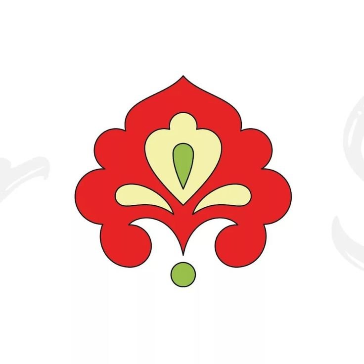 Татарский орнамент тюльпан ТАССР