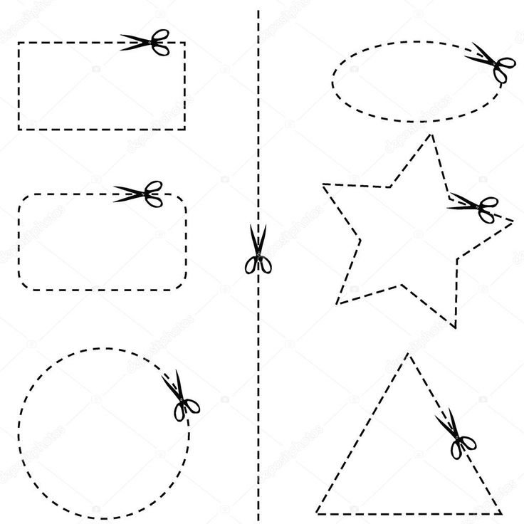Вырезание ножничками для детского сада