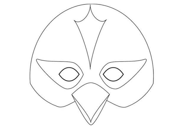 Маска птицы для детей