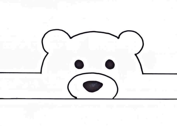 Белый мишка маска