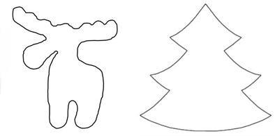 Выкройка елочки из ткани