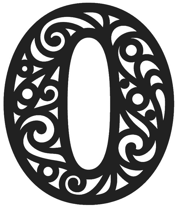 Резные цифры