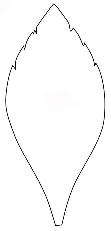 Лепесток трафарет