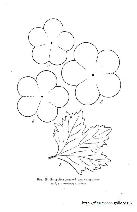 Цветок шаблон