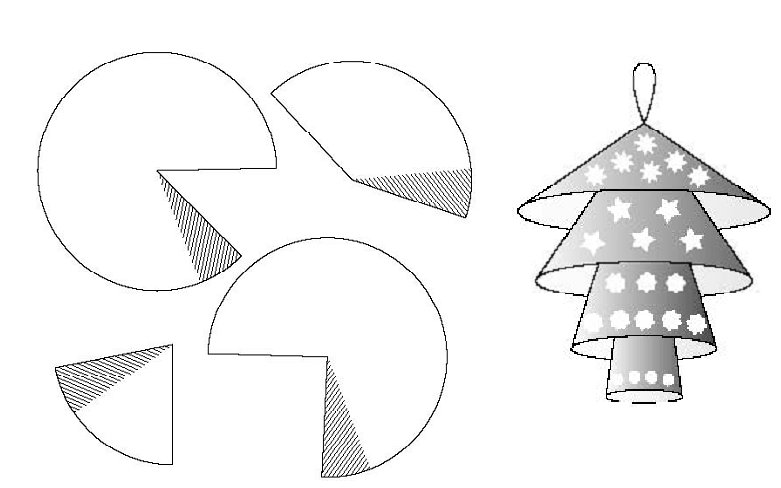 Игрушка конус из бумаги