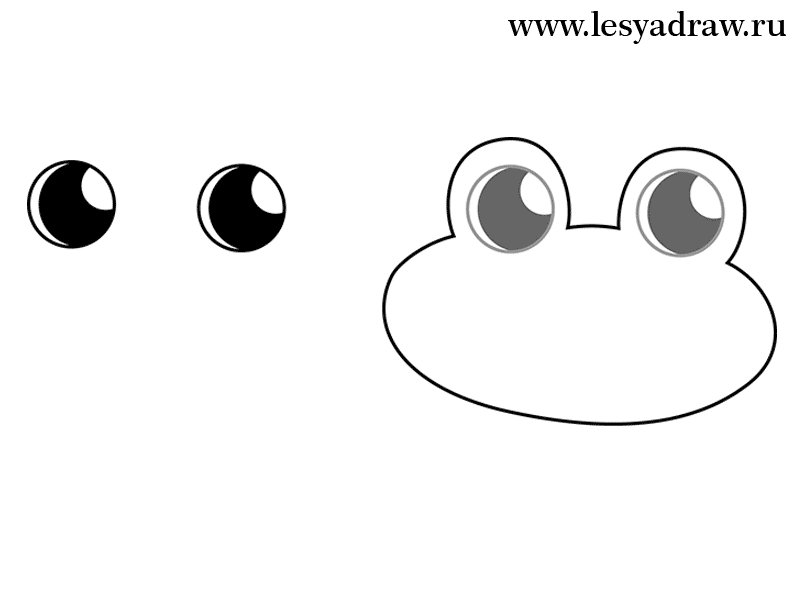 Глазки трафарет