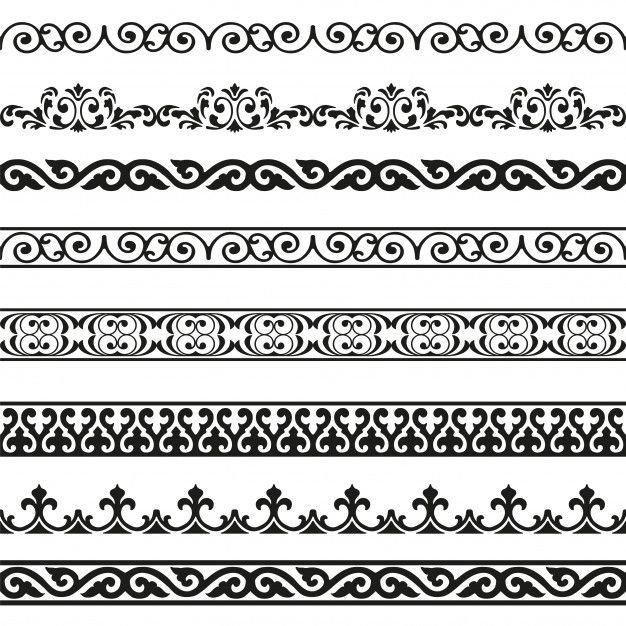 Православный орнамент вектор бордюр