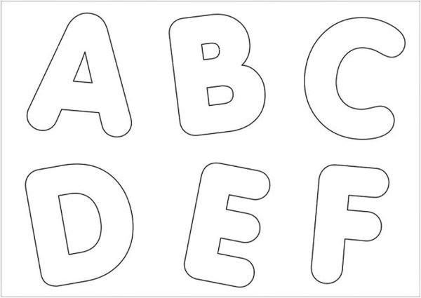 Буквы алфавита из фетра