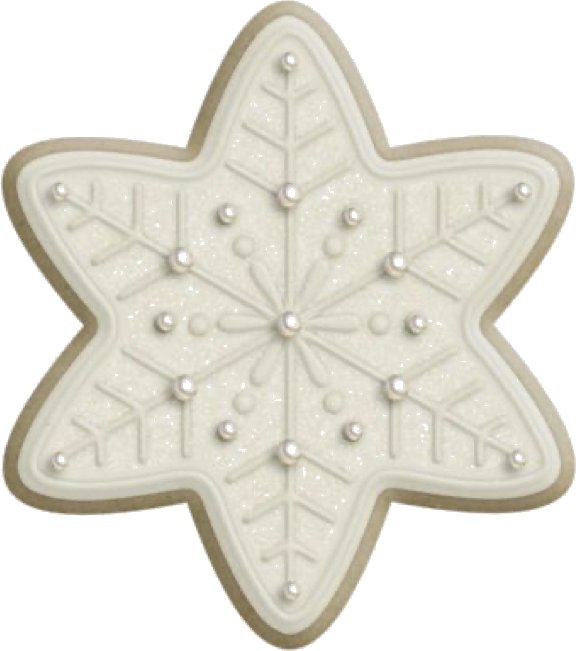 Снежинка трафарет для пряников