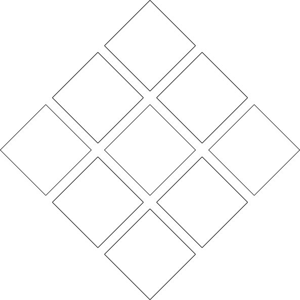 Трафарет ромбы для кожи