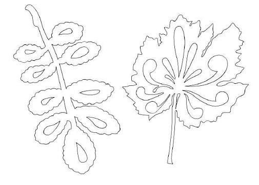 Шаблоны листьев цветов