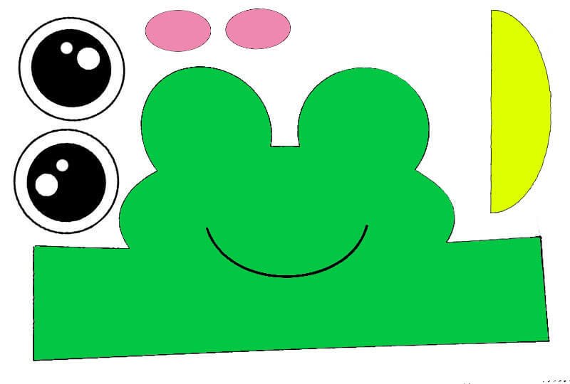 Маска лягушки из бумаги