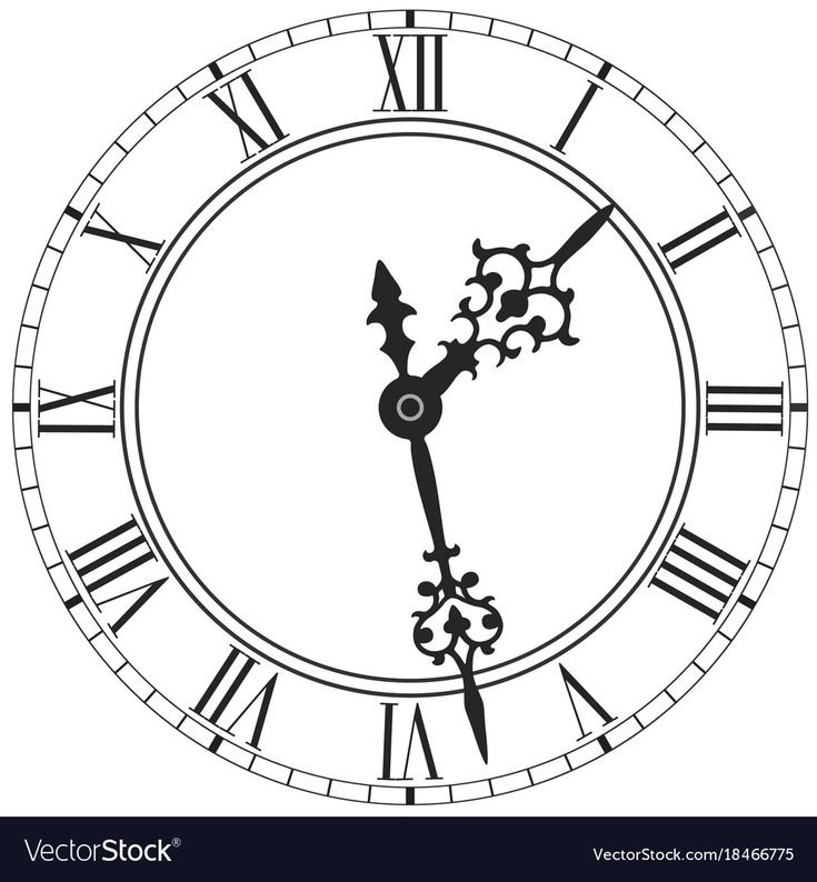 Циферблат старинных часов