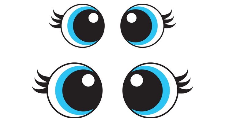 Глаза мультяшные
