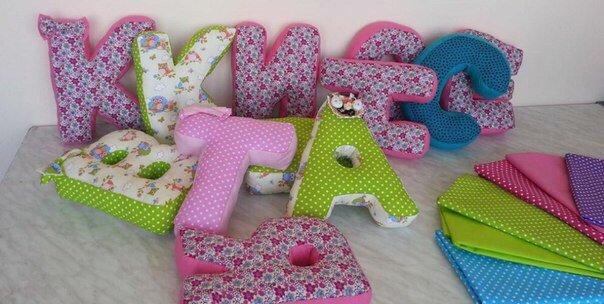 Мягкая объемная буква