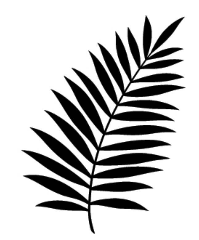 Тропические листья для плоттера