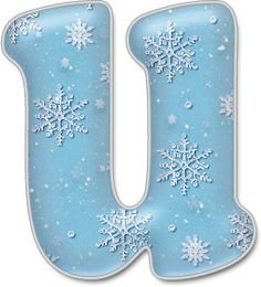 Буквы в зимнем стиле алфавит