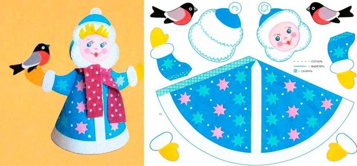 Новогодние аппликации для детей