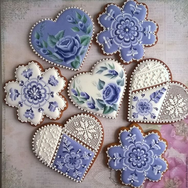 Имбирные пряники Гжель