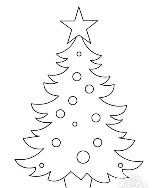 Елочка трафарет