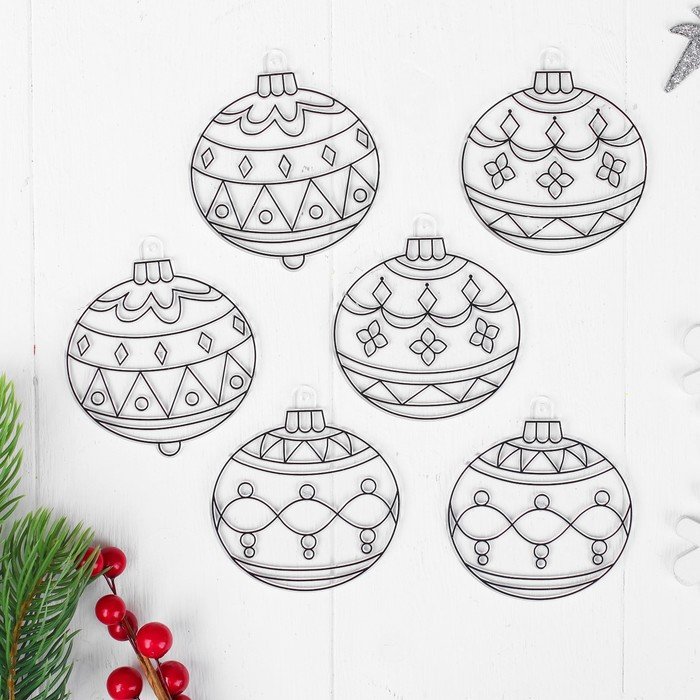 Новогодние игрушки рисунки