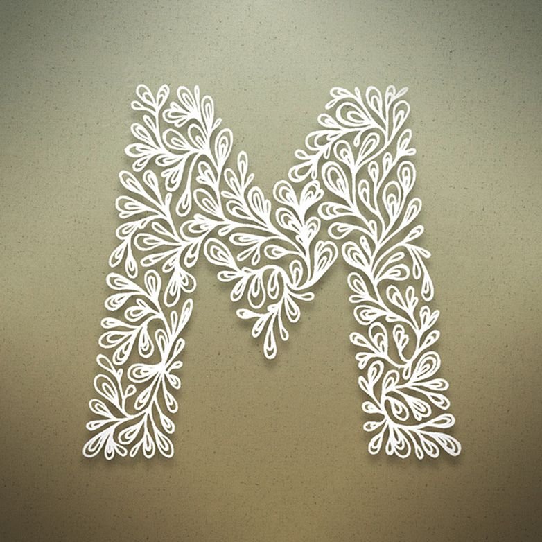 Красивые резные буквы