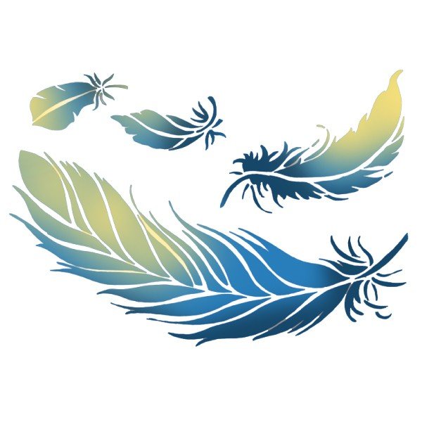 Стилизованные перья