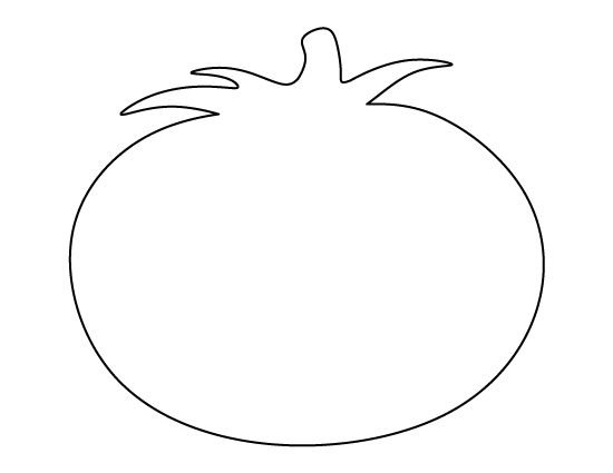Помидор трафарет