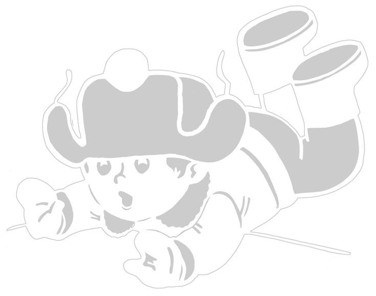 Трафареты на окна дети зимой