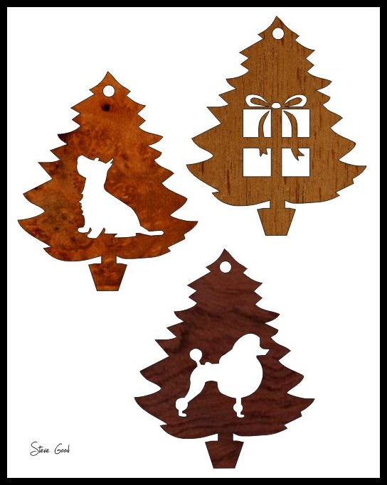 Новогодние игрушки для выпиливания