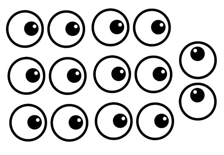 Круглые глазки для поделок
