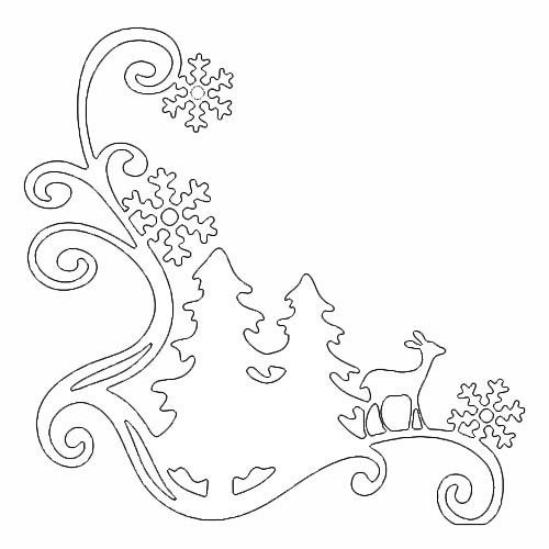 Новогодние узоры на окна