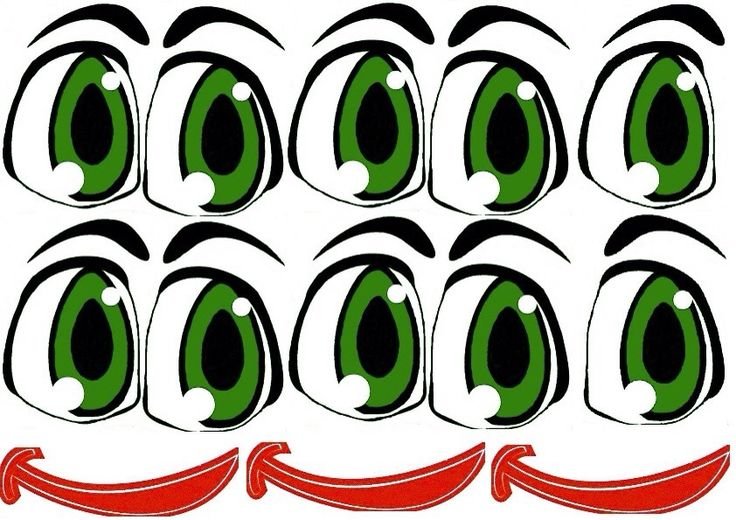 Трафареты глаз для поделок