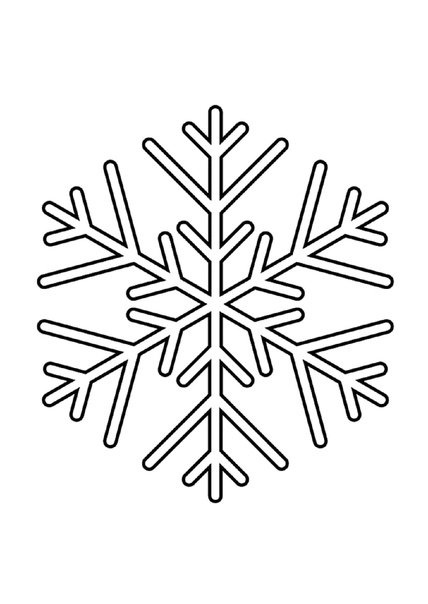 Снежинка раскраска