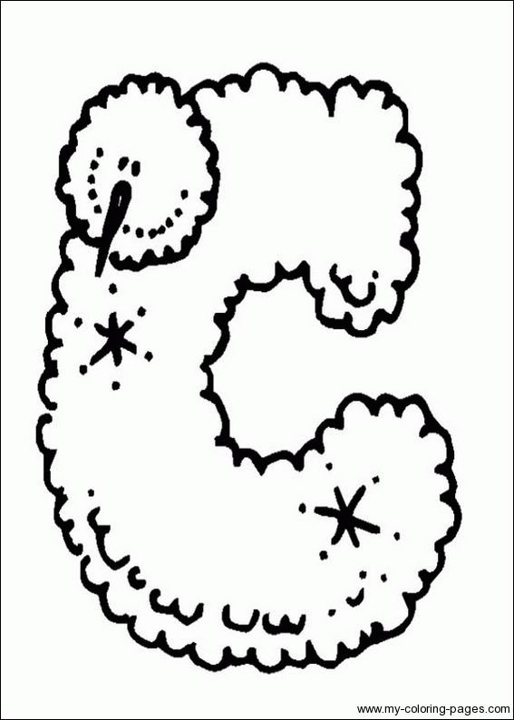 Новогодние буквы для раскрашивания русские