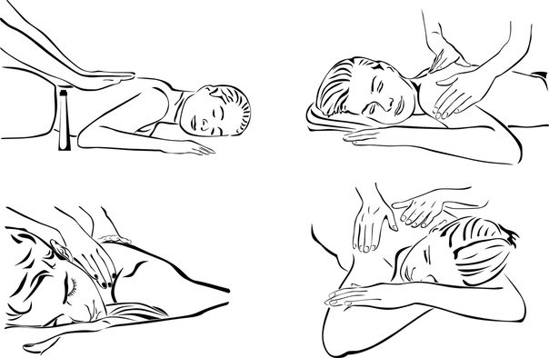 Векторные изображения массаж