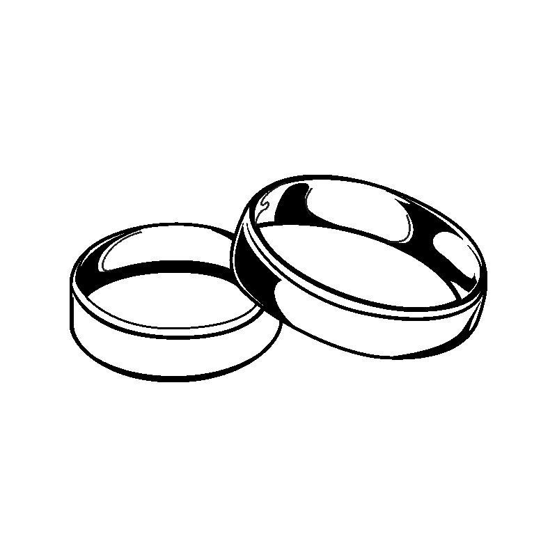 Обручальные кольца трафарет