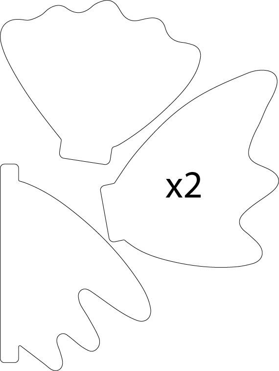 Трафарет рыбки для вырезания