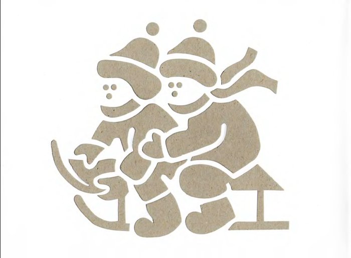 Трафареты на окна на новый год