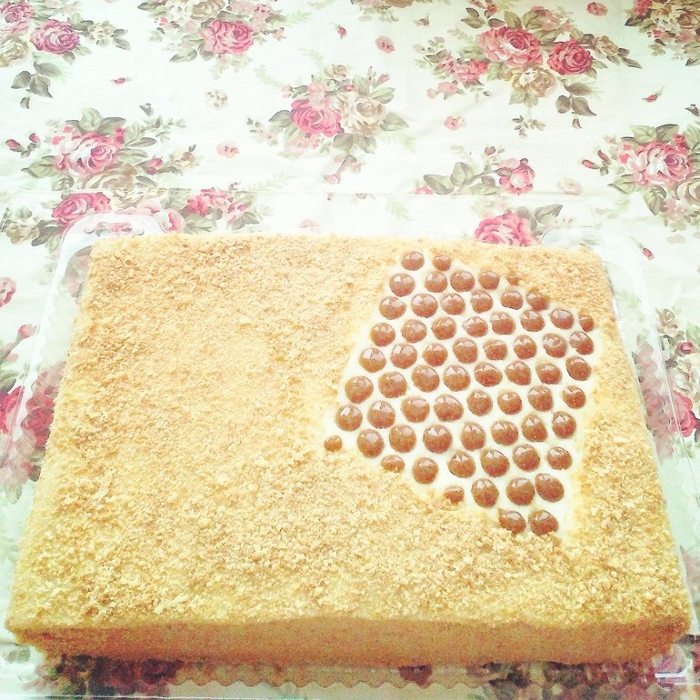 украшение торта медовика