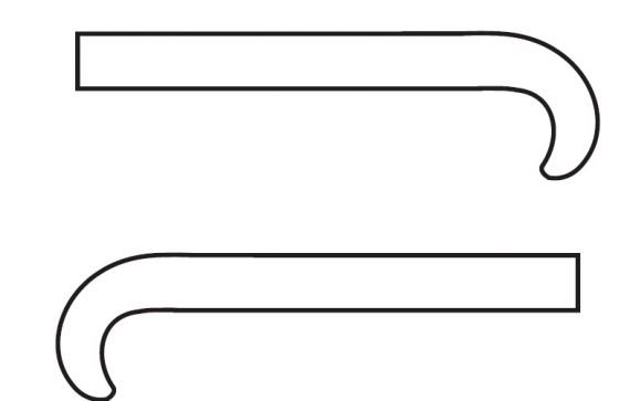 Ручка от зонтика трафарет