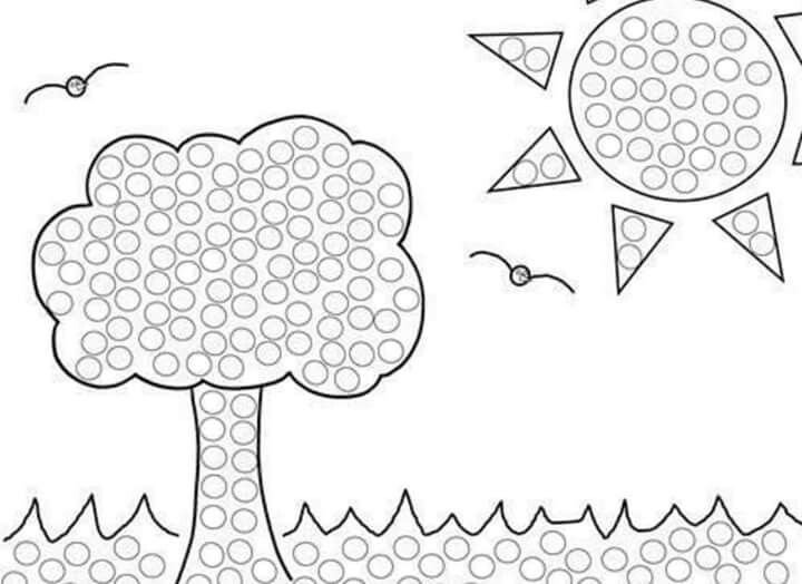 Пальчиковые раскраски для малышей