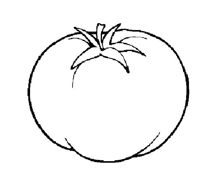 Помидор раскраска для детей