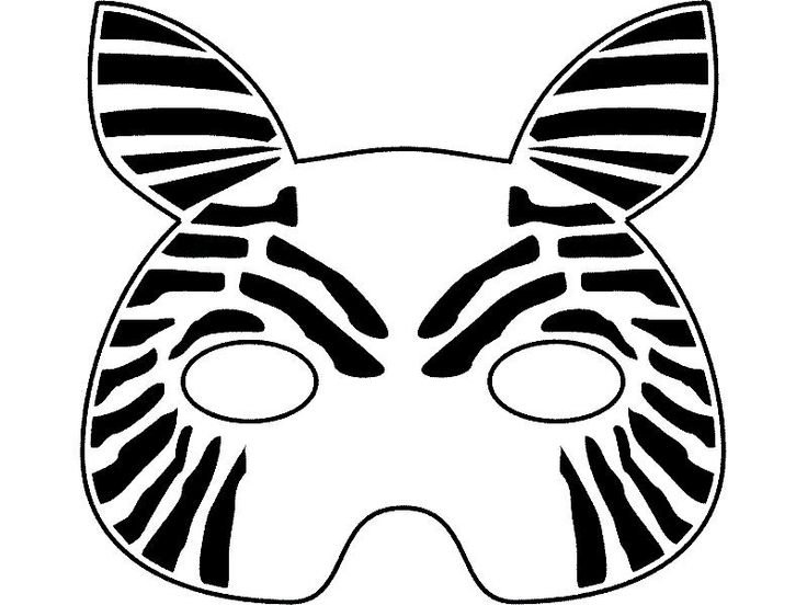 Маски зверей для раскрашивания