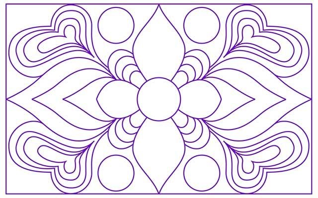 Узор для шкатулки джутовая филигрань