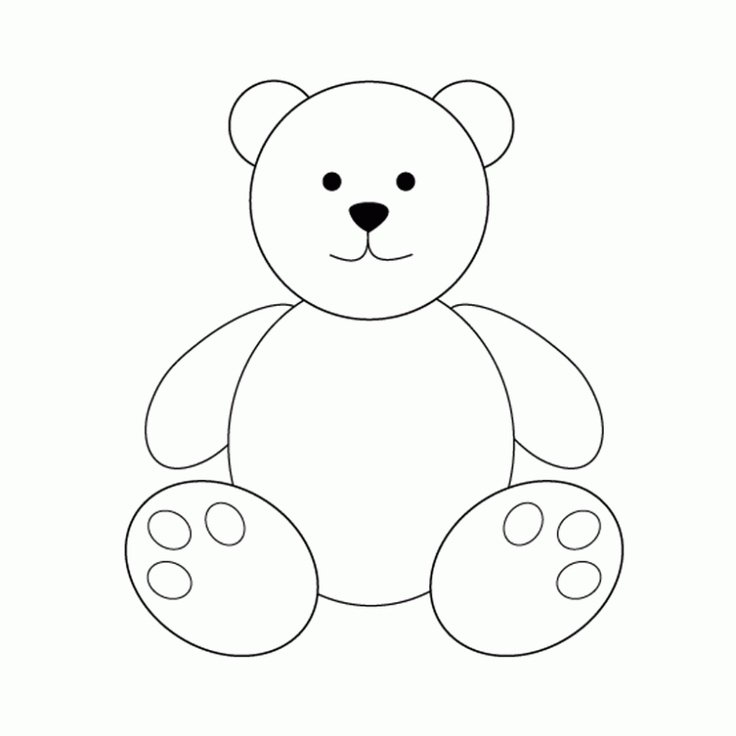 Аппликация Медвежонок