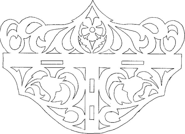 Прорезная резьба по дереву чертежи полок