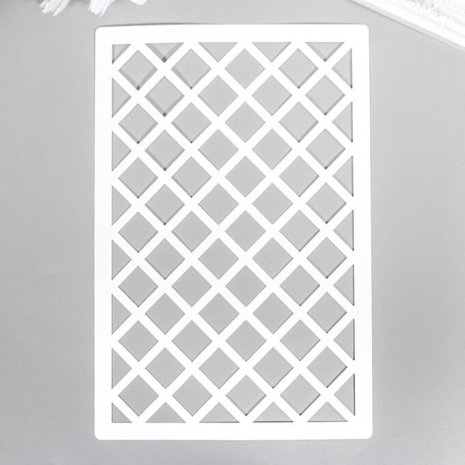 Трафарет ромбы для кожи