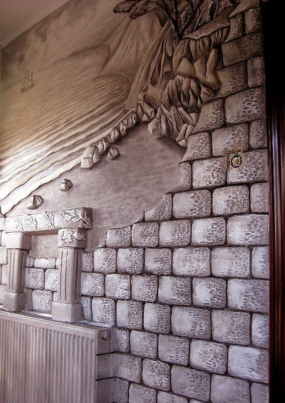 Барельеф настенный гипсовый